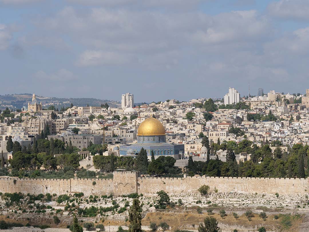 The city of Jerusalem during passion week