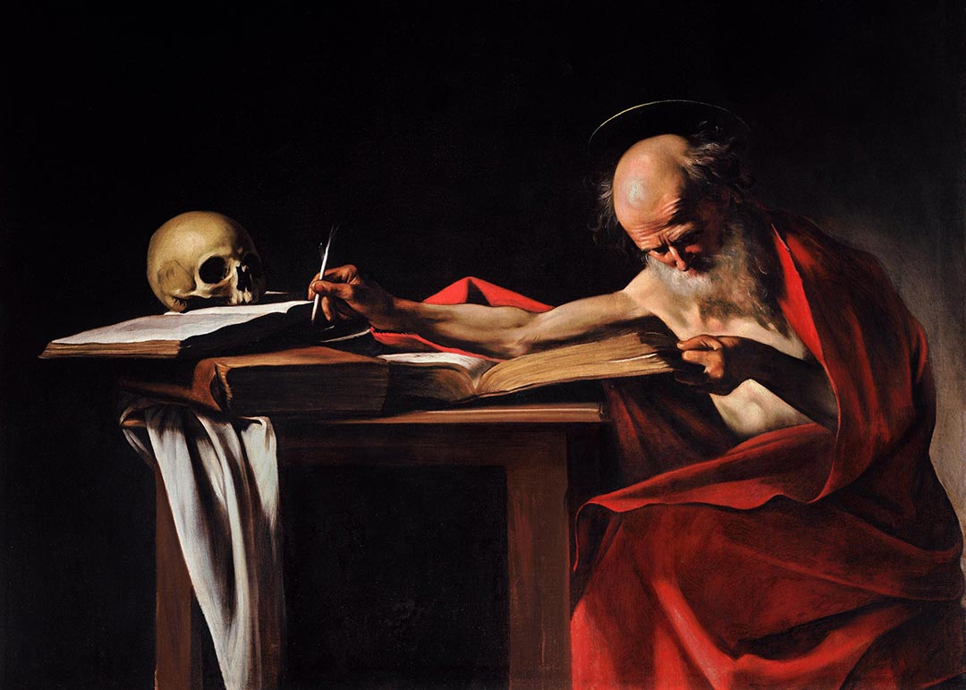 Painting: St. Jerome, 1605–1606, Galleria Borghese, Rome